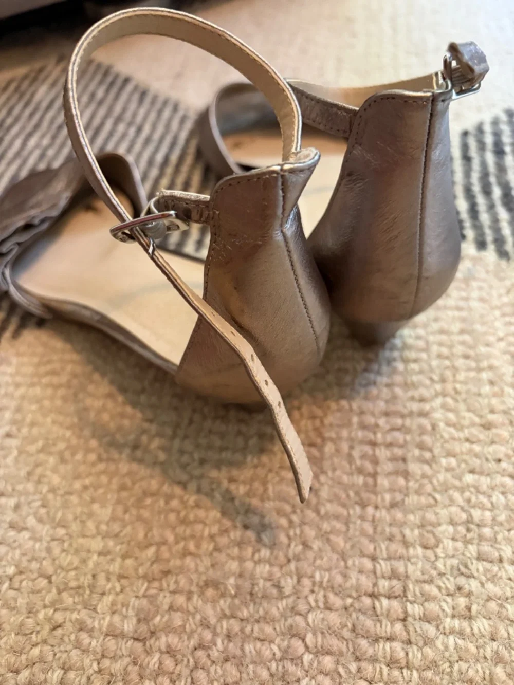 Seychelles metallic wedge sandal